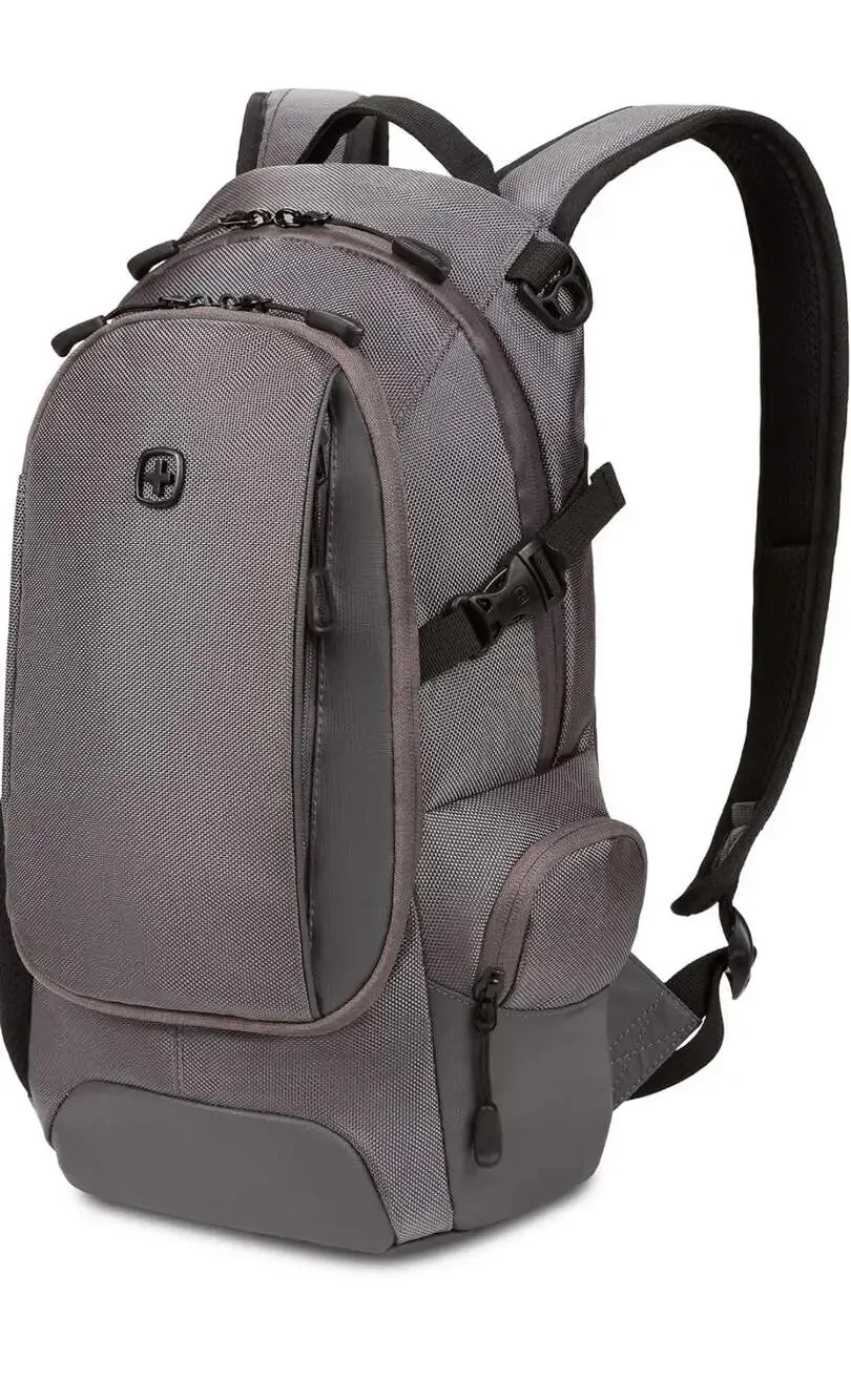 SwissGear 3598 City Pack Narrow Daypack Backpack, Ballistic Grey
